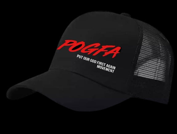 Official POGF Signature Mesh Hat Black&Red